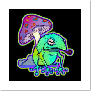 Ancient Trippy Frog Posters and Art